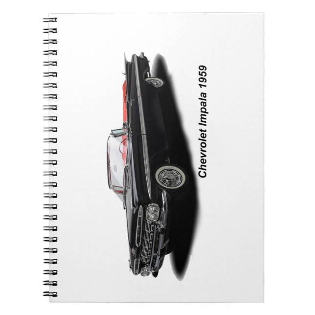 Caderno Espiral Imagem do Classic Car para o notebook fotográfico (Frente)