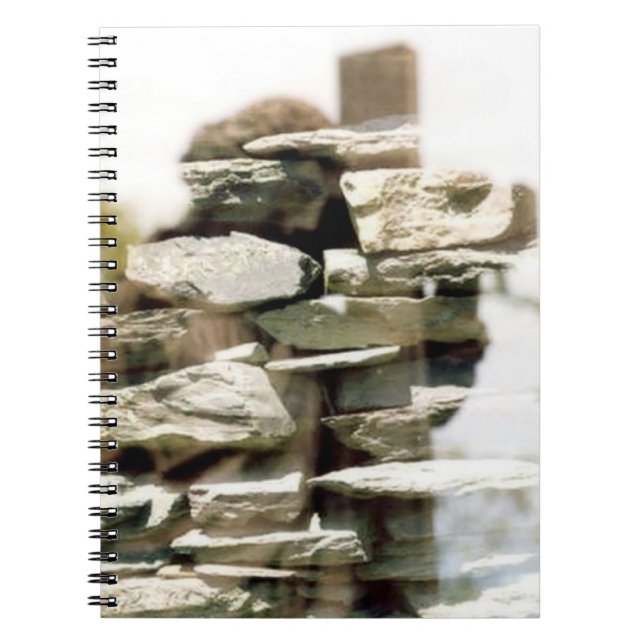 Caderno Espiral Imagem do cristo, Diário novo do vazio dos começos (Frente)