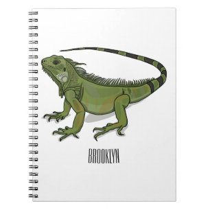 Caderno Espiral Imagem do desenho de Iguana