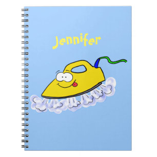Caderno Espiral Imagem engraçada da lavanderia de ferro