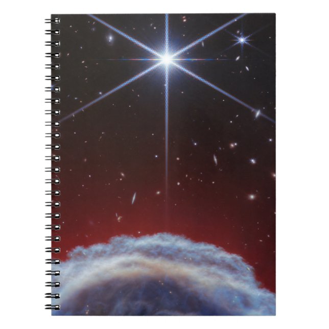 Caderno Espiral Imagem JWST da Nebulosa de Horsehead (Frente)