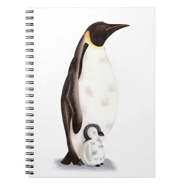 Caderno Espiral Imperador Cinto Pinguim e Pintinho (Frente)