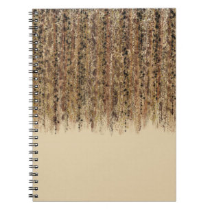 Caderno Espiral Impressão Abstrata de Safári Exótico Moderno Glam