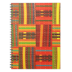 Caderno Espiral impressão africano
