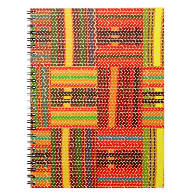 Caderno Espiral impressão africano (Frente)