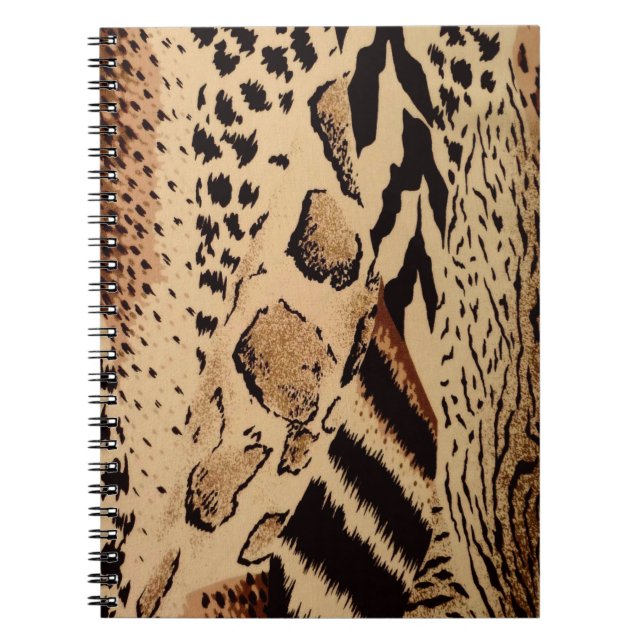 Caderno Espiral Impressão animal (Frente)