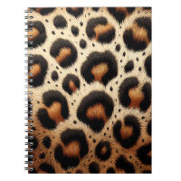 Impressão Animal de Pelos de Leopardo Bege e Preto