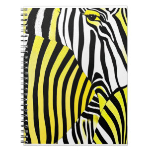 Caderno Espiral Impressão Animal Zebra Stripes