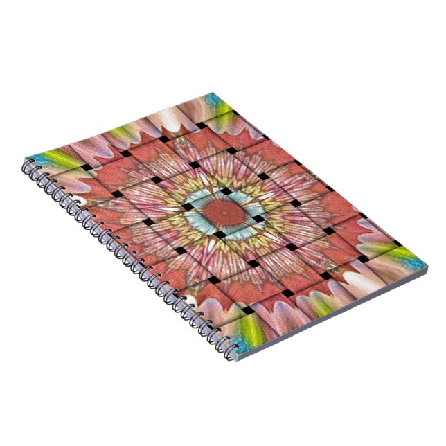 Caderno Espiral Impressão de Arte Inspirada Africano - Design de T (Lado Direito)