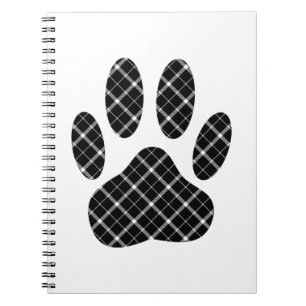Caderno Espiral Impressão de Canais de Carneiro Preto E Branco
