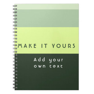 Caderno Espiral Impressão de Citação Personalizada Moderna