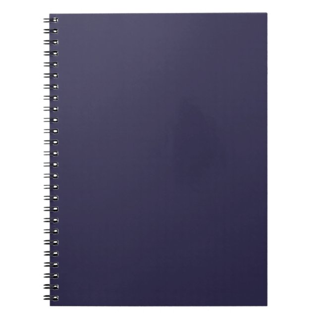 Caderno Espiral Impressão de Cor Sólida Azul da Tinta Digital Escu (Frente)
