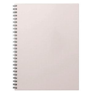 Caderno Espiral Impressão de cor sólida neutra do coco cremoso