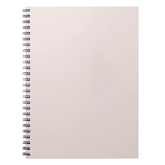 Caderno Espiral Impressão de cor sólida neutra do coco cremoso (Frente)
