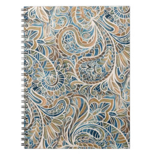 Caderno Espiral Impressão de desenho manual de saltos multicores