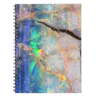Caderno Espiral Impressão de Opal Azul