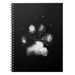 Caderno Espiral Impressão de Pata Baxter