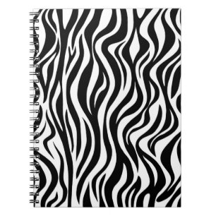 Caderno Espiral Impressão de Pele de Zebra