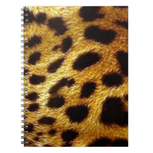 Caderno Espiral impressão de pele dos leopardos