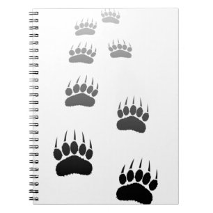 Caderno Espiral Impressão de Vara Preta Gradiente