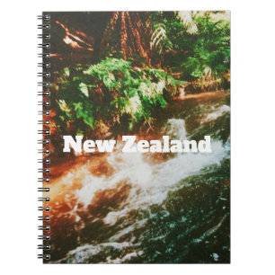 Caderno Espiral Impressão de viagem da Nova Zelândia 