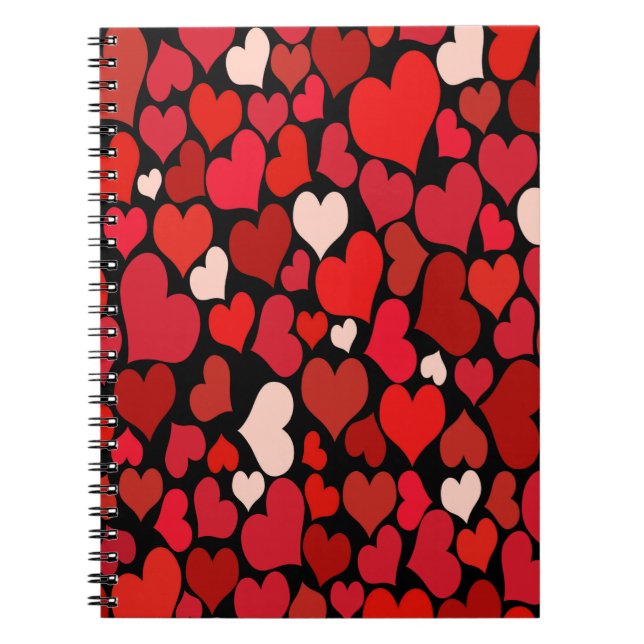 Caderno Espiral Impressão do coração (Frente)
