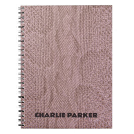 Caderno Espiral Impressão em Animais do Snakeskin