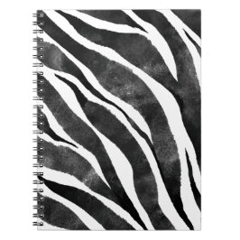 Caderno Espiral Impressão em animais zebra branca negra