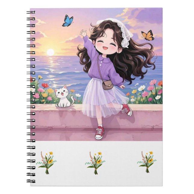 CADERNO ESPIRAL IMPRESSÃO FANTASIOSA SONHADA (Frente)