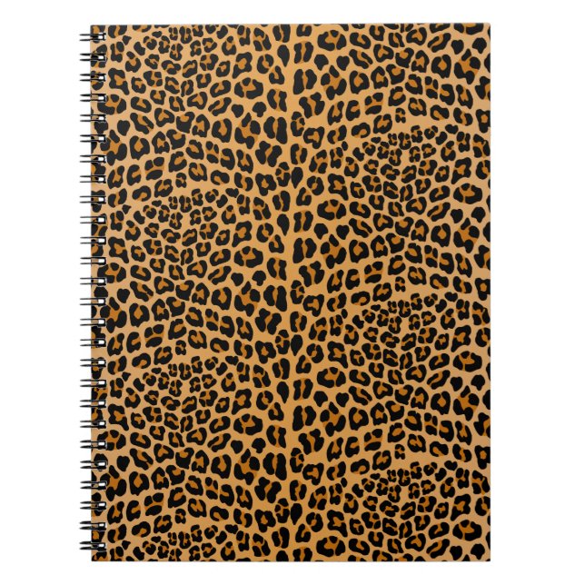 Caderno Espiral Impressão Leopardo (Frente)