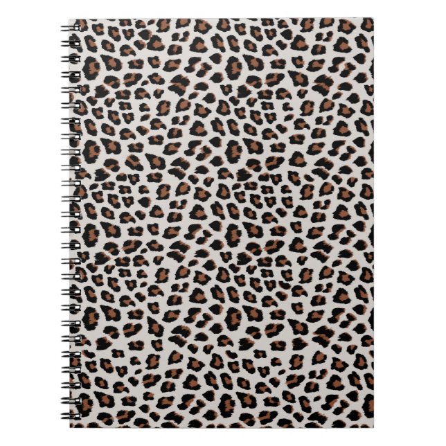 Caderno Espiral Impressão Leopardo (Frente)