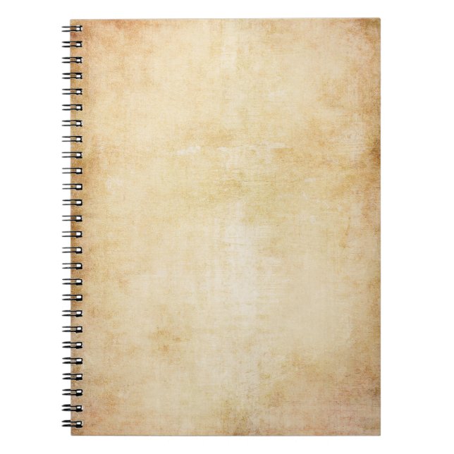 Caderno Espiral Impressão-leopardo desenhada à mão, textura aquosa (Frente)