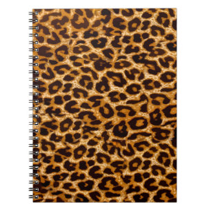 Caderno Espiral Impressão leopardo, impressão de guepardas, rosa, 