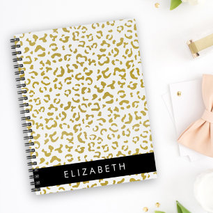 Caderno Espiral Impressão Leopardo, Leopardo Dourado, Literatura,