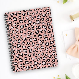 Caderno Espiral Impressão Leopardo, Manchas Leopardo, Leopardo Ros