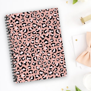 Caderno Espiral Impressão Leopardo, Manchas Leopardo, Leopardo Ros