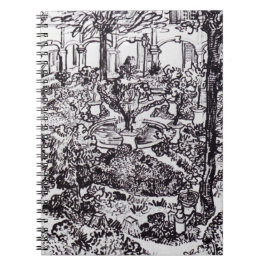 Caderno Espiral Impressionismo Vincent Van Gogh Garten des Hospita