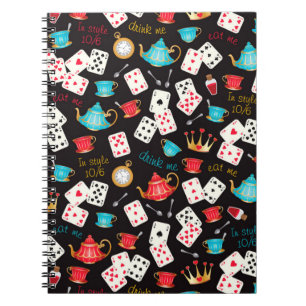 Caderno Espiral Impressões do país das maravilhas