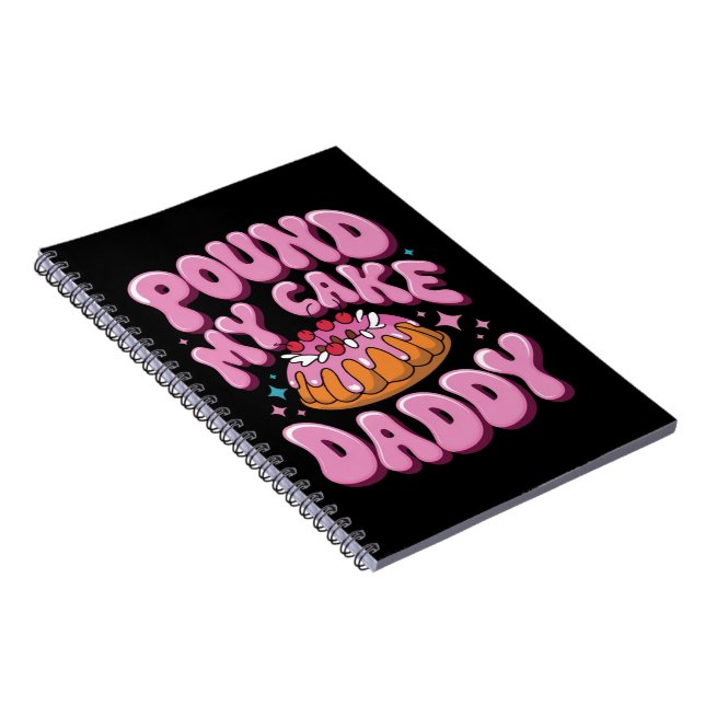 Caderno Espiral Inappropriate Pound My Cake Daddy Embarrassing  (Lado Direito)