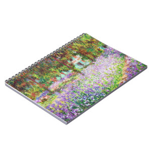 Caderno Espiral Incêndios no Jardim de Monet, Claude Monet