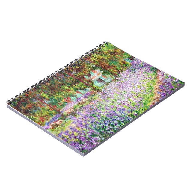 Caderno Espiral Incêndios no Jardim de Monet, Claude Monet (Left Side)