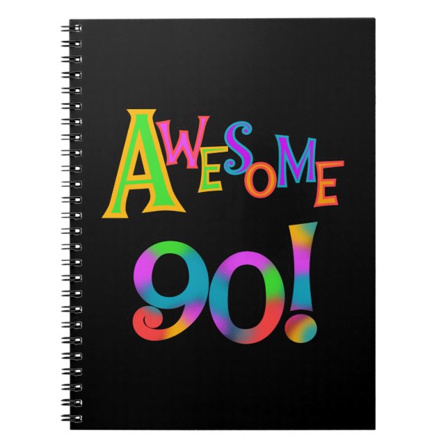 Caderno Espiral Incrível 90 t-shirts e presentes (Frente)