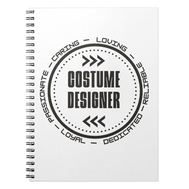 Caderno Espiral Incrível Costume Designer (Frente)