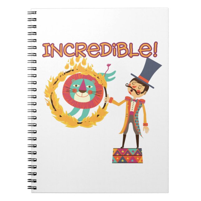Caderno Espiral Incrível Diário Circus (Frente)
