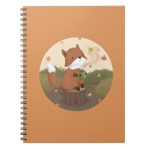Caderno Espiral Incrível outono: Fox