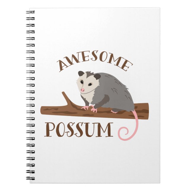 Caderno Espiral Incrível Possum (Frente)