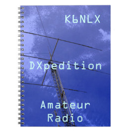 Caderno Espiral Indicativo de chamada rádio amador DXpedition