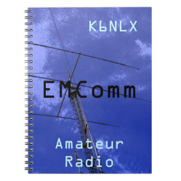 Caderno Espiral Indicativo de chamada rádio amador EMComm