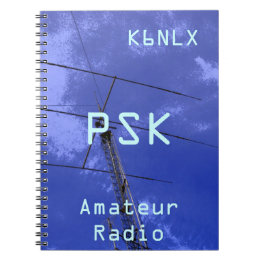Caderno Espiral Indicativo de chamada rádio amador PSK