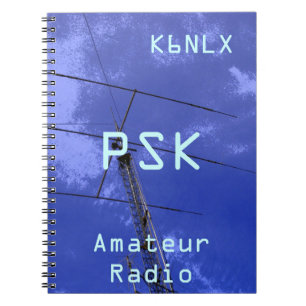 Caderno Espiral Indicativo de chamada rádio amador PSK